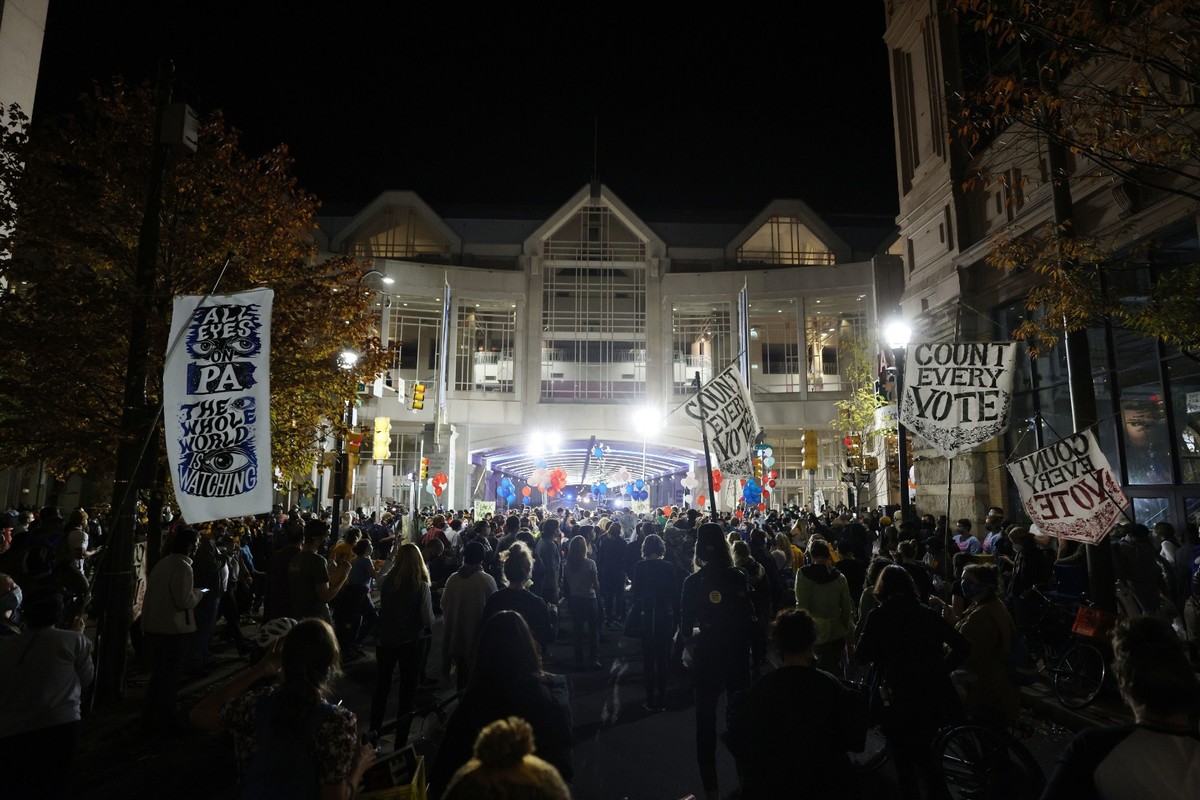 Centrum liczenia głosów w Filadelfii