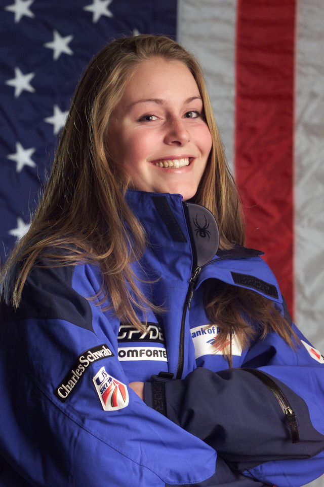 Lindsey Vonn, amerykańska narciarka alpejska, w 2001 roku 