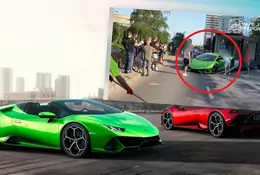 Rozbił Lamborghini za 1,5 mln zł pod Pałacem Kultury i Nauki w Warszawie. Wszystko się nagrało