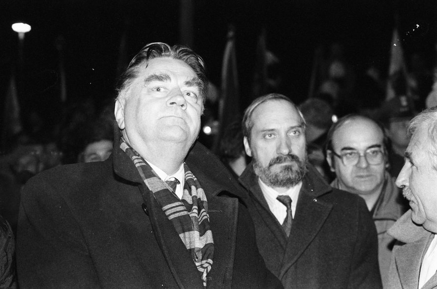Jan Olszewski i Antoni Macierewicz w 1992 r.