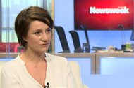 Maja Ostaszewska w programie Tomasz Lis.