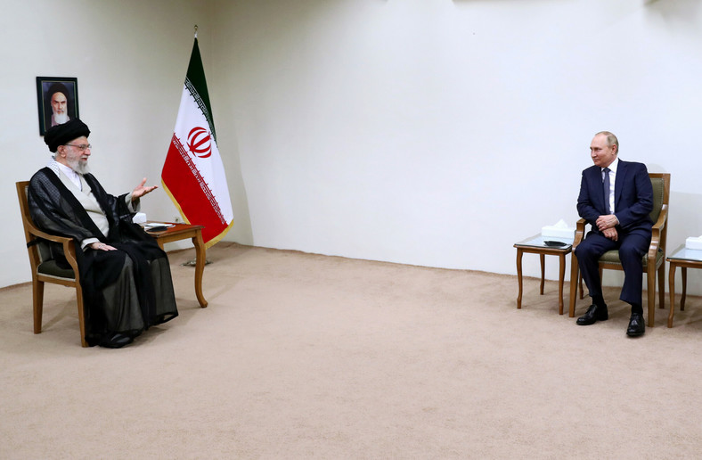 Ali Chamenei i Władimir Putin, 19 lipca 2022 r.