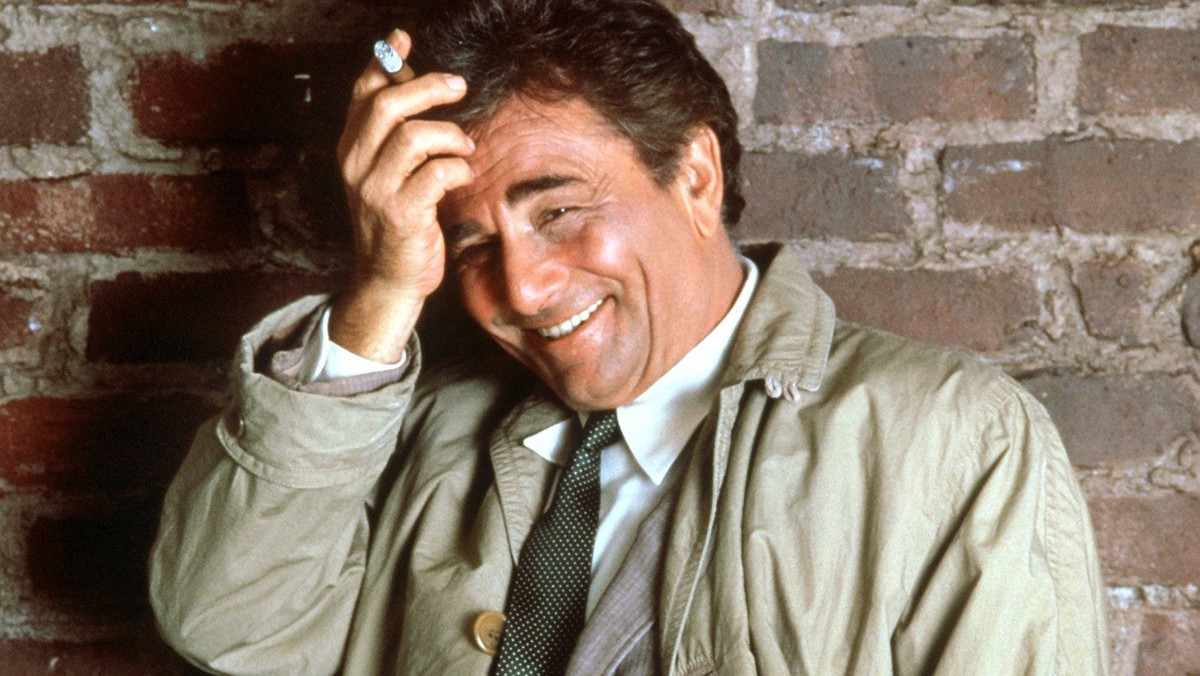 Peter Falk jako inspektor Columbo