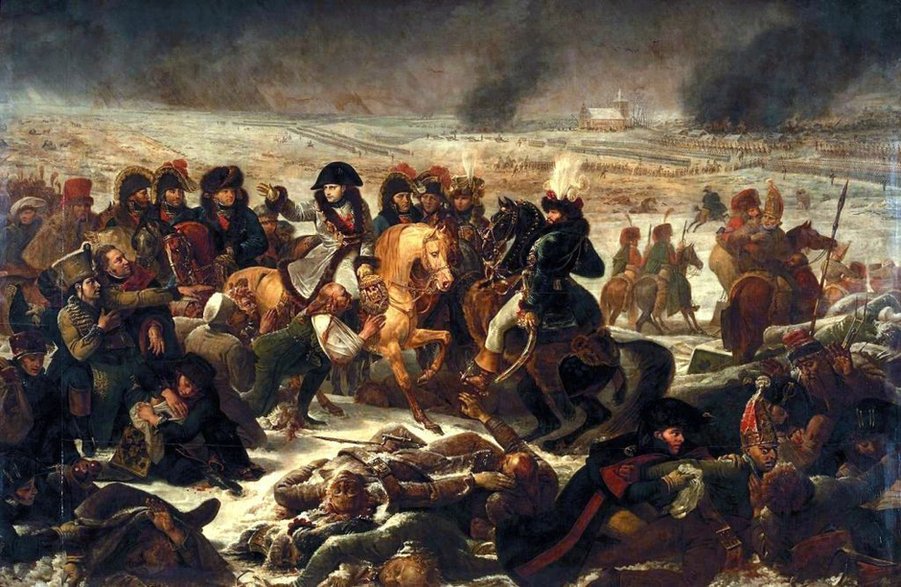 Napoleon w czasie bitwy pod Iławą Pruską, aut. Antoine-Jean Gros, domena publiczna