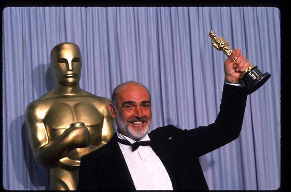 Sean Connery z Oscarem, 1988 r.