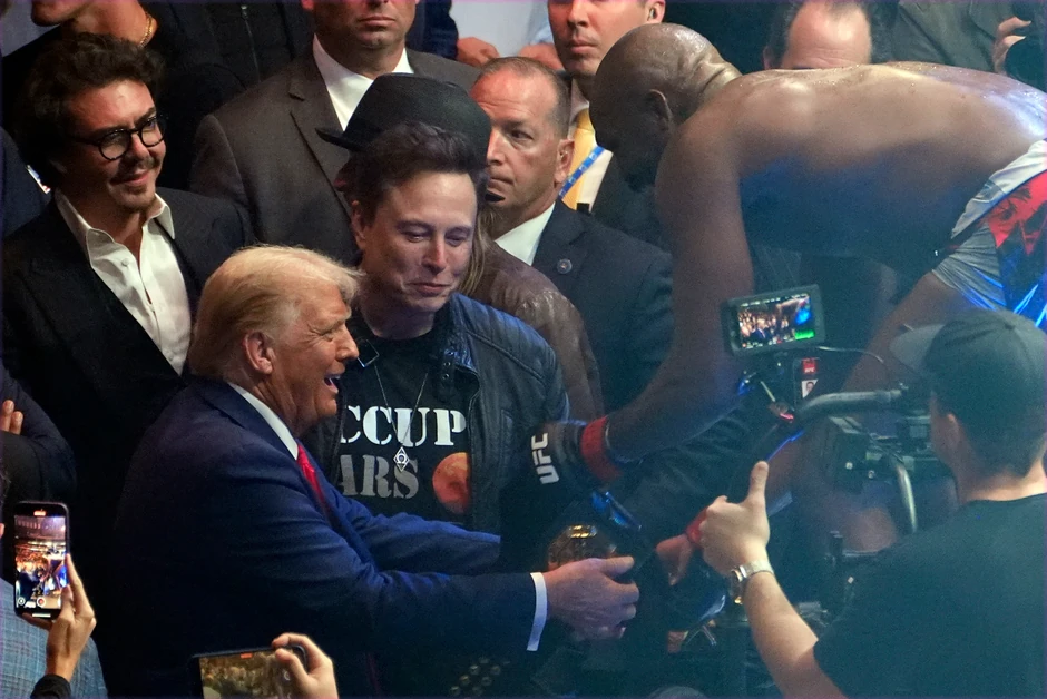 Donald Tramp na takmičenju UFC u Njujorku 16. novembra