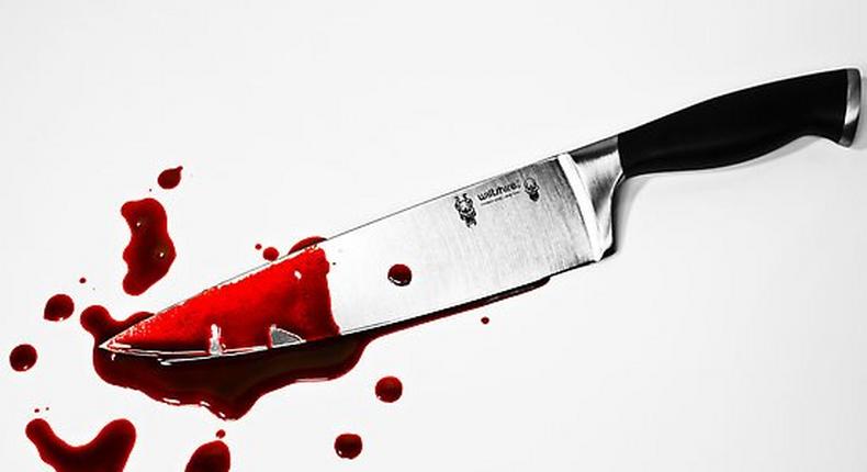 Bloody knife