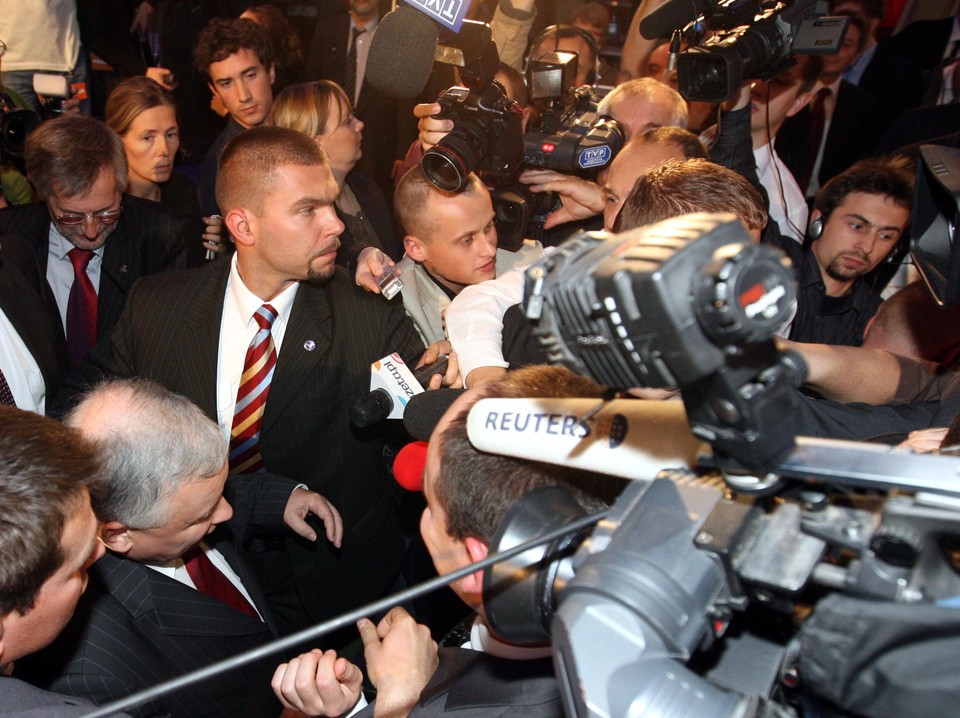 WARSZAWA WYBORY PARLAMENTARNE 2007 WYNIKI PREMIER KACZYŃSKI