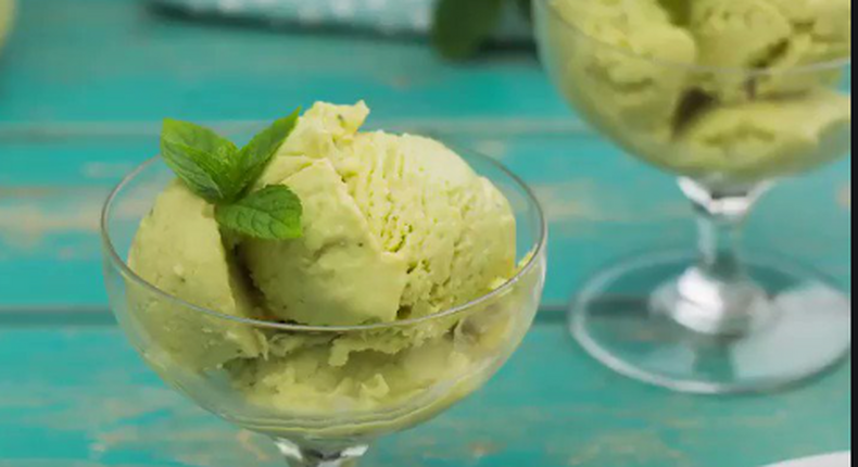 Avocado ice cream