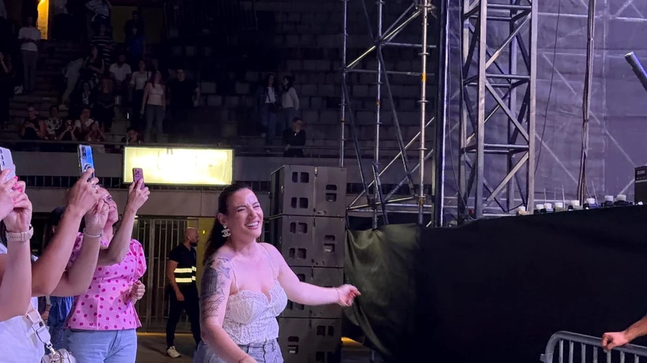 Kristina Spalević na Ćaninom koncertu 
