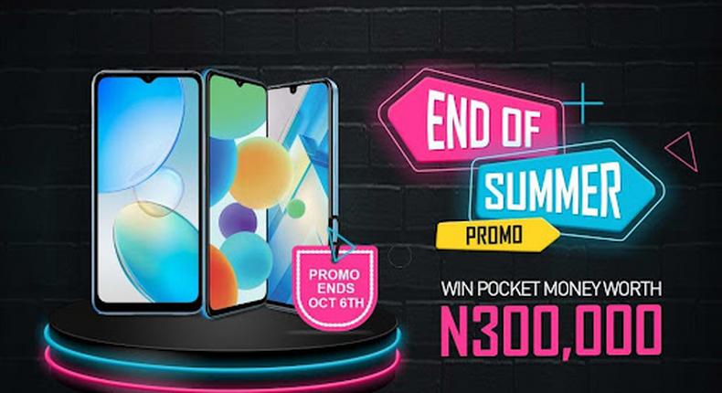 Get up to N300,000 worth of pocket money allowance in the Infinix End of Summer Promo 