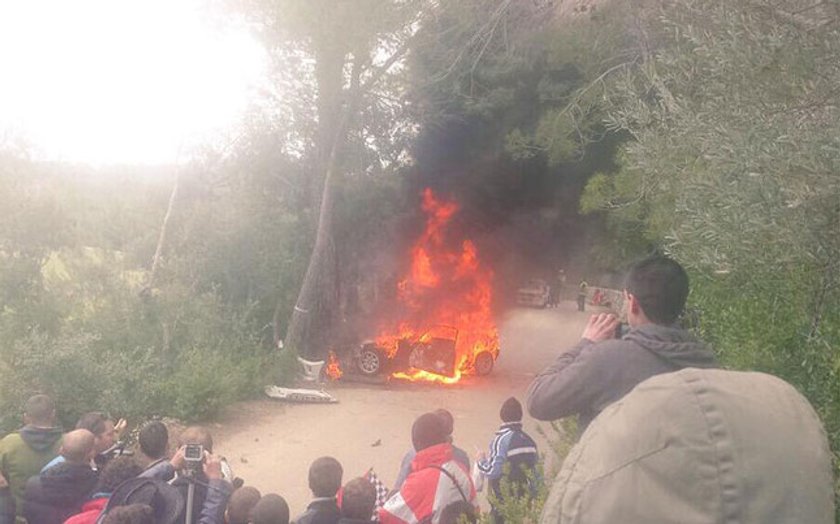 Tragedia na Oris Rally Clasico de Mallorca! Pilot spłonął żywcem!