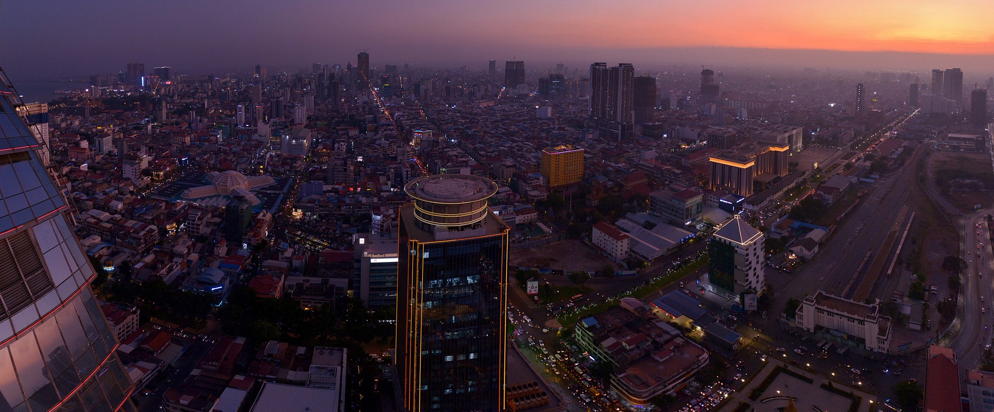 Mesto Phnom Penh v Kambodži