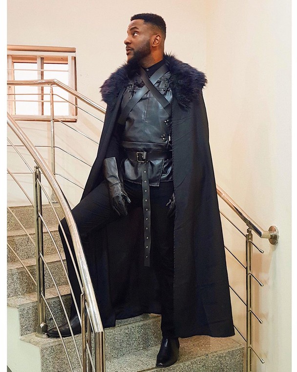 Ebuka got the memo and didn't disappoint as he came as Jon Snow [Instagram/Ebuka] 