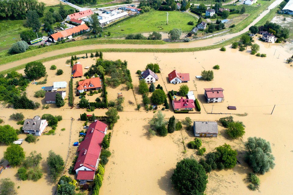 Podtopienia w Jaśle