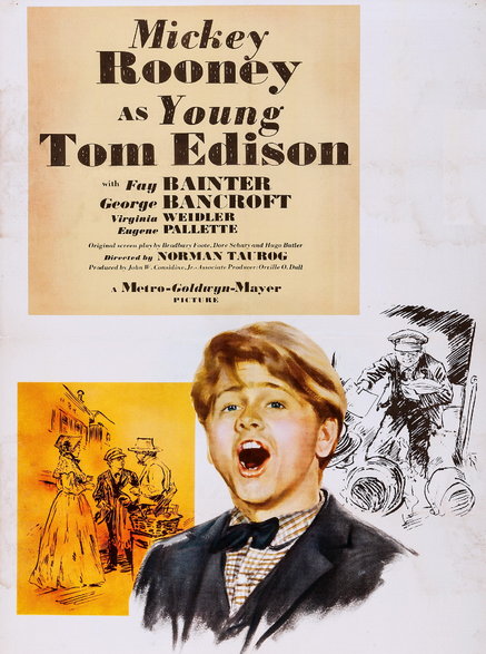 Plakat do filmu biograficznego "Young Tom Edison" z 1940 r. 