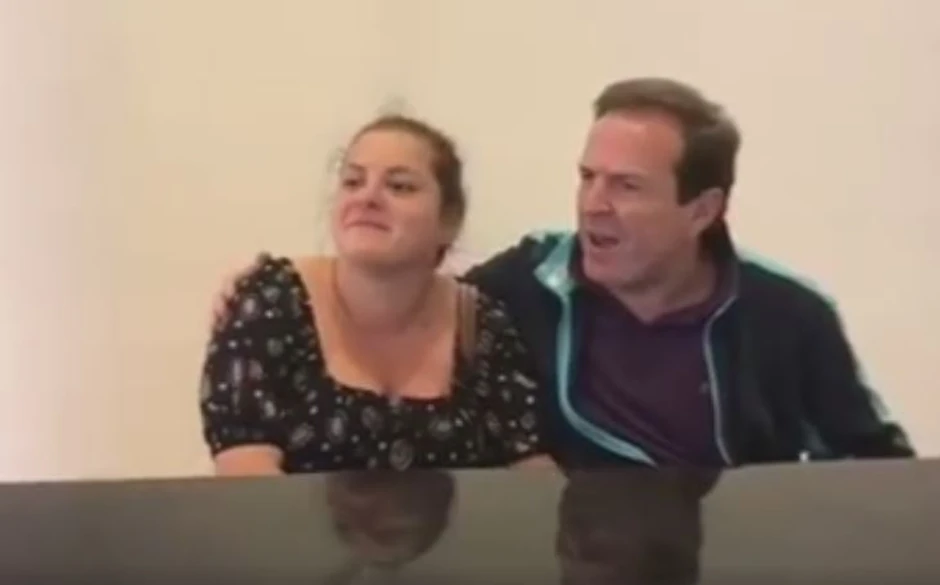 Dana Karić sa ocem Bogoljubom Karićem 