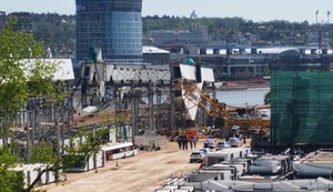 Pao kran na gradilištu kod Brankovog mosta