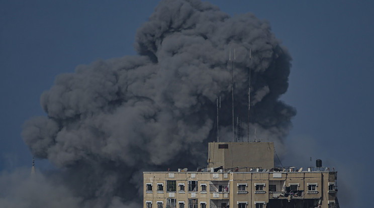 Izrael légitámadása végzett egy Hamasz vezetővel /fotó: MTI/EPA/Mohamed Szaber