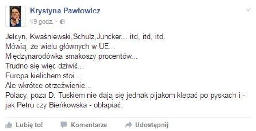 Pawłowicz w formie. Oskarża polityków o pijaństwo i nie tylko