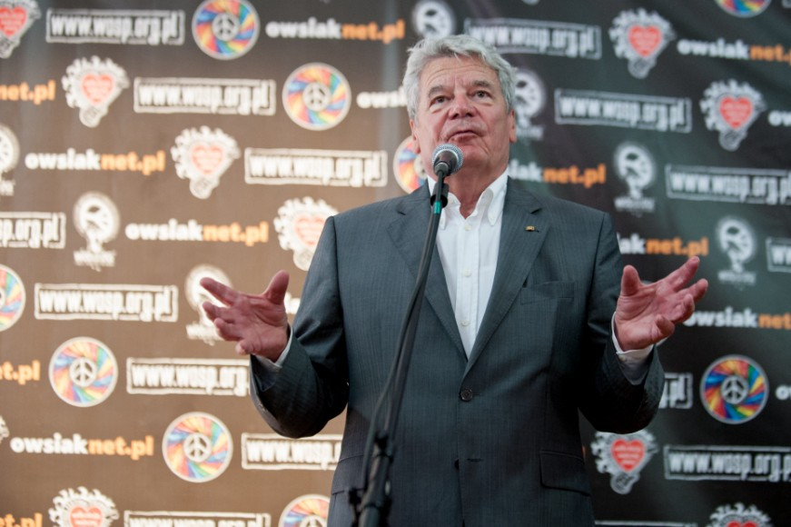 Prezydent Polski Bronisław Komorowski i Prezydent Niemiec Joachim Gauck na Przystanku Woodstock 2012 (fot. Robert Grablewski / wosp.org.pl)