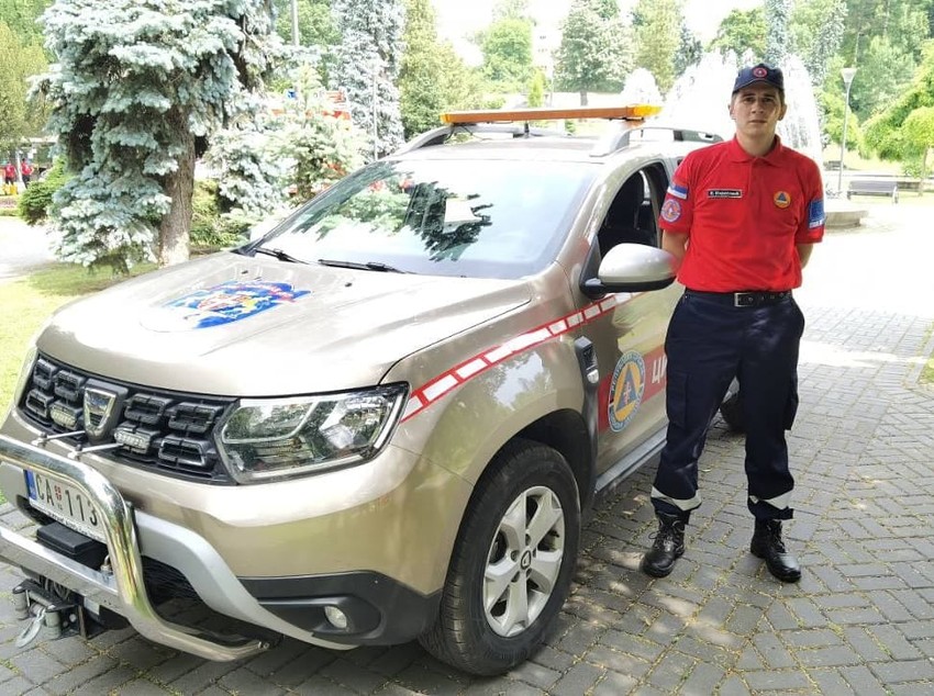 U uniformi Civilne zaštite u Čačku