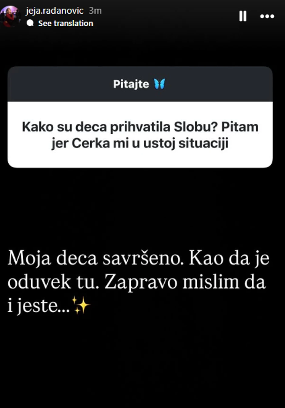 Jelena Radanović o odnosu Slobe i njenih sinova