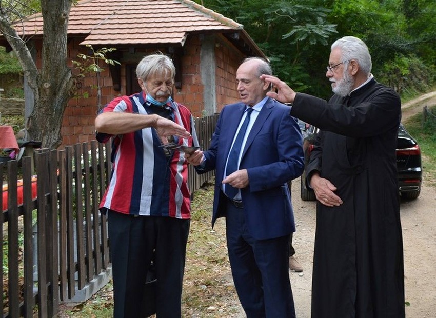 Ministar Krkobabić sa Ljubivojem Ršumovićem