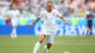 Kamil Grosicki na zdjęciu z gwiazdą Hollywood