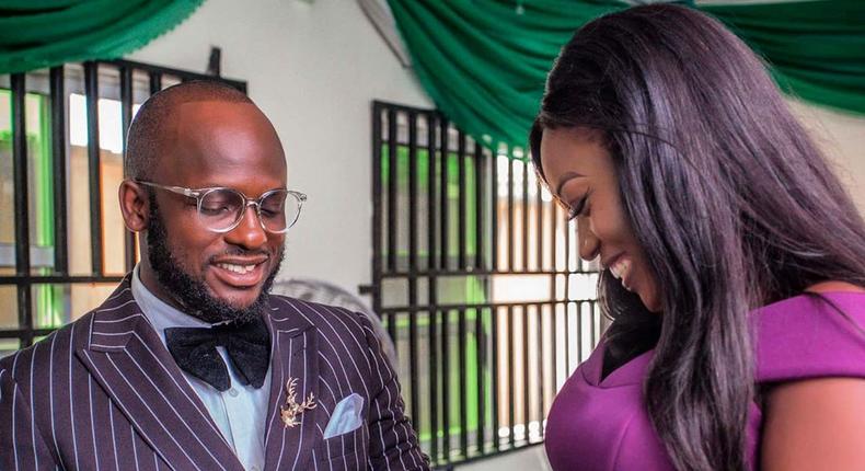 One of Nigeria's biggest comedians, Otaghware Onodjayeke popularly know as I Go Save, has left the bachelor's association as he held is court wedding with bae, Iyabo, recently. [Instagram/IGoSave]