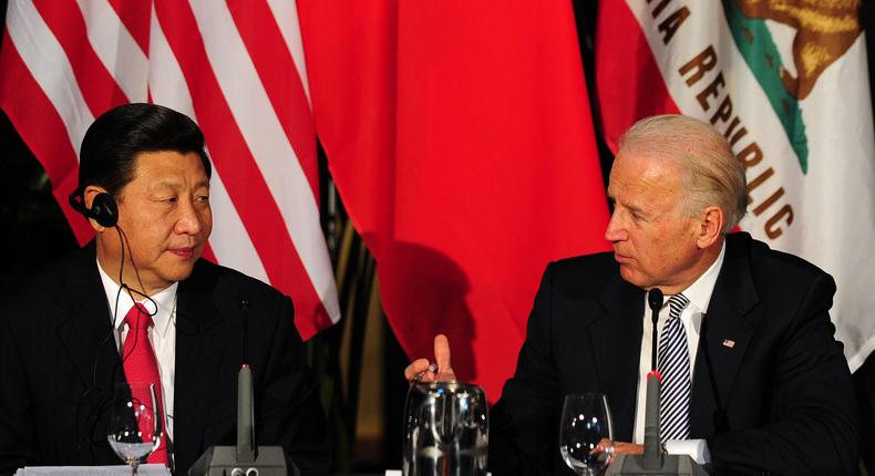 Then Vice President Biden met with Chinese President Xi Jinping at a 2012 meeting in California. China now has the lead in 5G infrastructure, but experts say don't count Silicon Valley out yet.