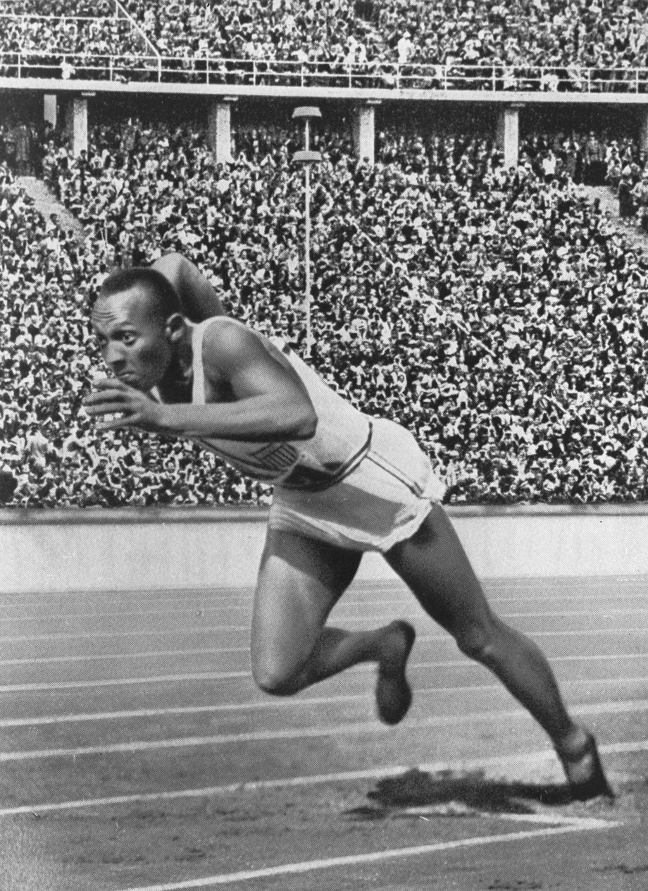 Jesse Owens, who won four gold medals in Berlin — despite the racist ideology.