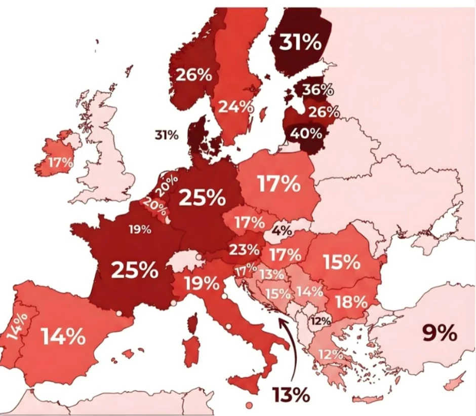 Demografska mapa Evrope