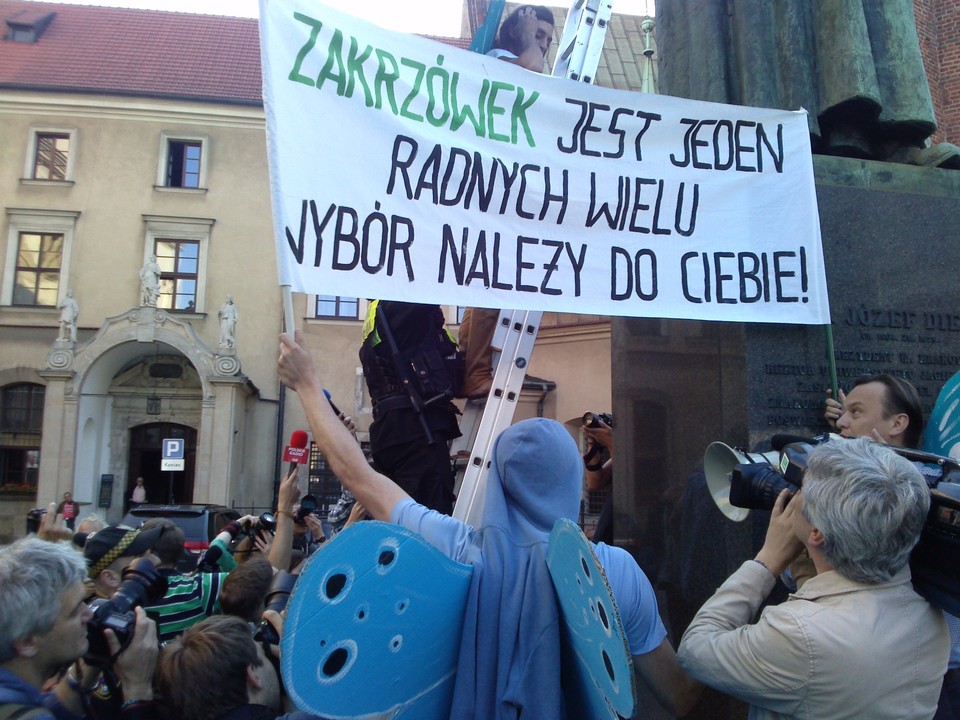 Protest ws. krakowskiego Zakrzówka