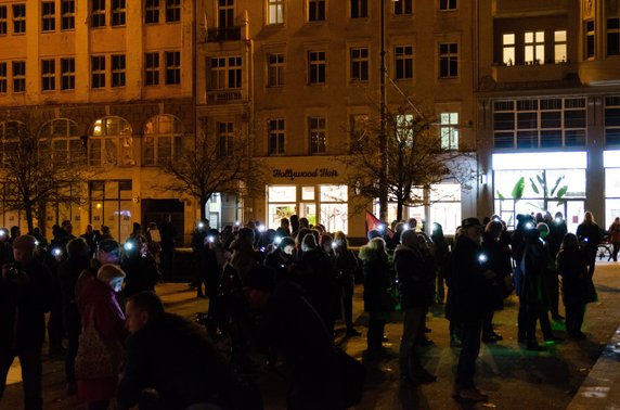 Manifestacja na placu Wolności w Poznaniu, fot. Bartosz Garba