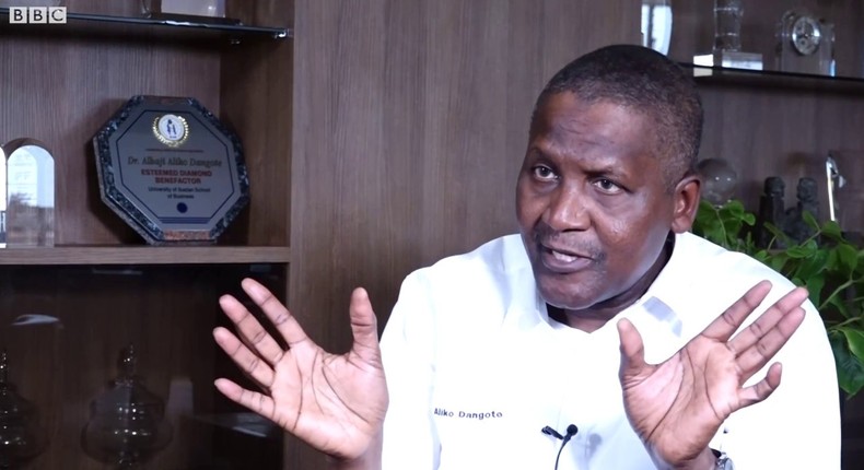 Africa's richest man, Aliko Dangote (BBC Hausa)