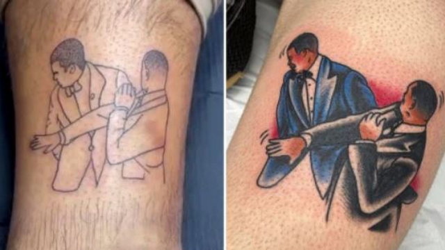 Egyre többen tetoválják magukra Will Smith Oscar-gálás pofonjának pillanatát 