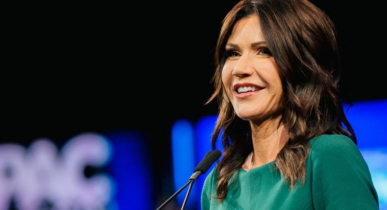 South Dakota Gov. Kristi Noem during the Conservative Political Action Conference in Dallas, Texas, on July 11, 2021.Brandon Bell/Getty Images