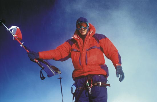 Andrzej Marciniak na szczycie Mount Everestu