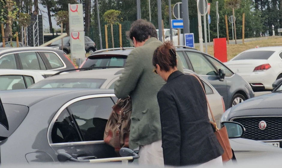 Dejan Bodiroga na aerodromu