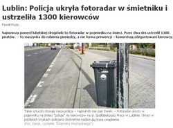 Fotoradar w śmietniku! Policja łamie prawo?