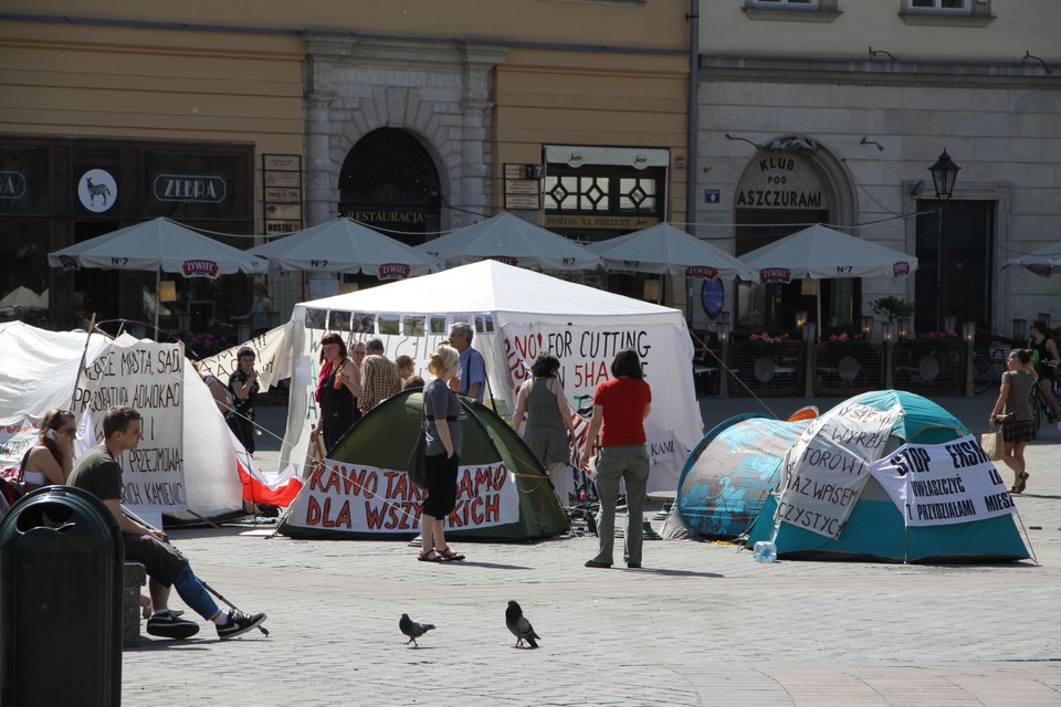 Protest Rynek Główny.FOT.Jacek Krawczyk/Onet