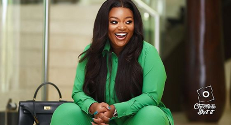 Jackie Appiah in green outfit