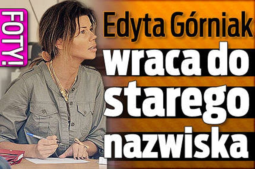 Edyta Górniak wraca do starego nazwiska! FOTY!