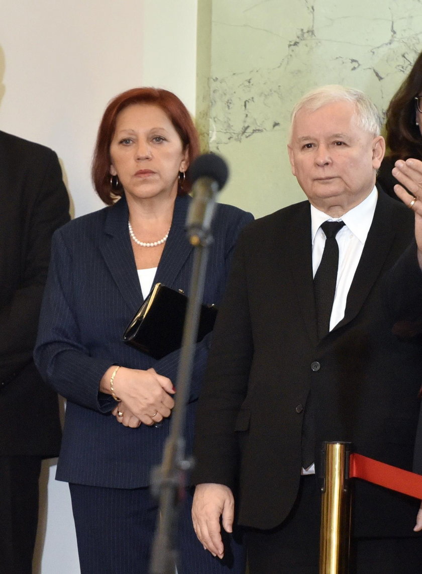 Barbara Skrzypek i Jarosław Kaczyński
