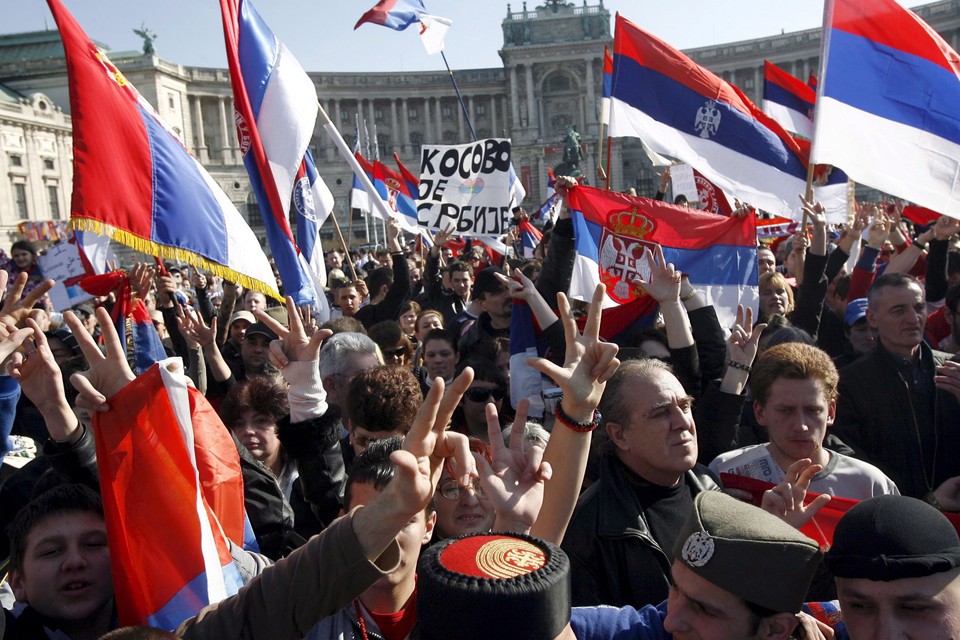 AUSTRIA SERBIA KOSOWO NIEPODLEGŁOŚĆ PROTEST