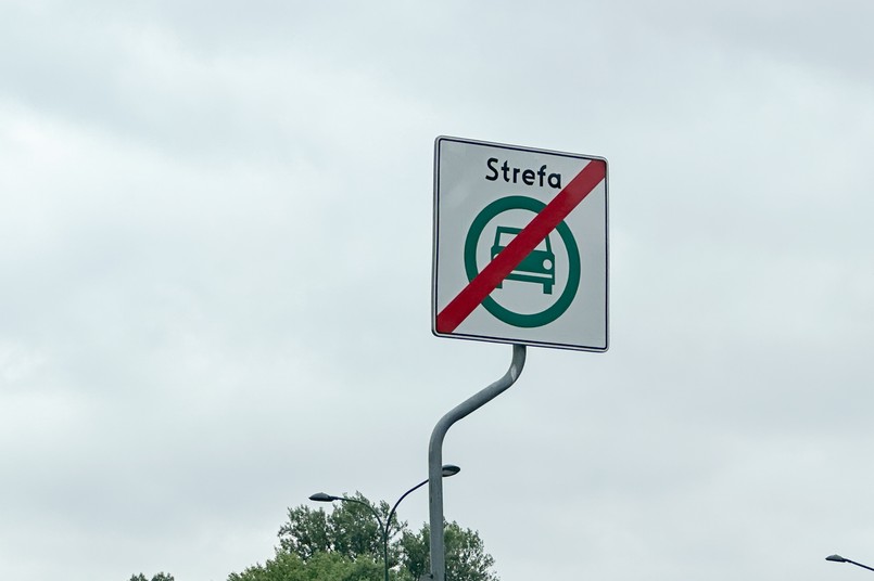 Strefa czystego transportu, znak D-55