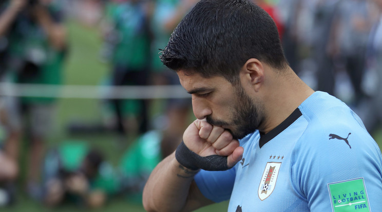 Az uruguayi támadó a nemzeti csapatában is gólt szerzett a csütörtöki mérkőzésen, Chile ellen /Fotó: Northfoto/