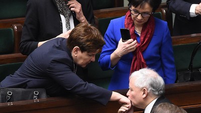 Beata Szydło, Elżbieta Witek, Jarosław Kaczyński