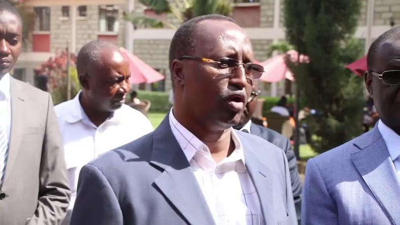 Isiolo Governor Mohamed Kuti with his Meru counterpart Kiraitu Murungi during a past address to the press 